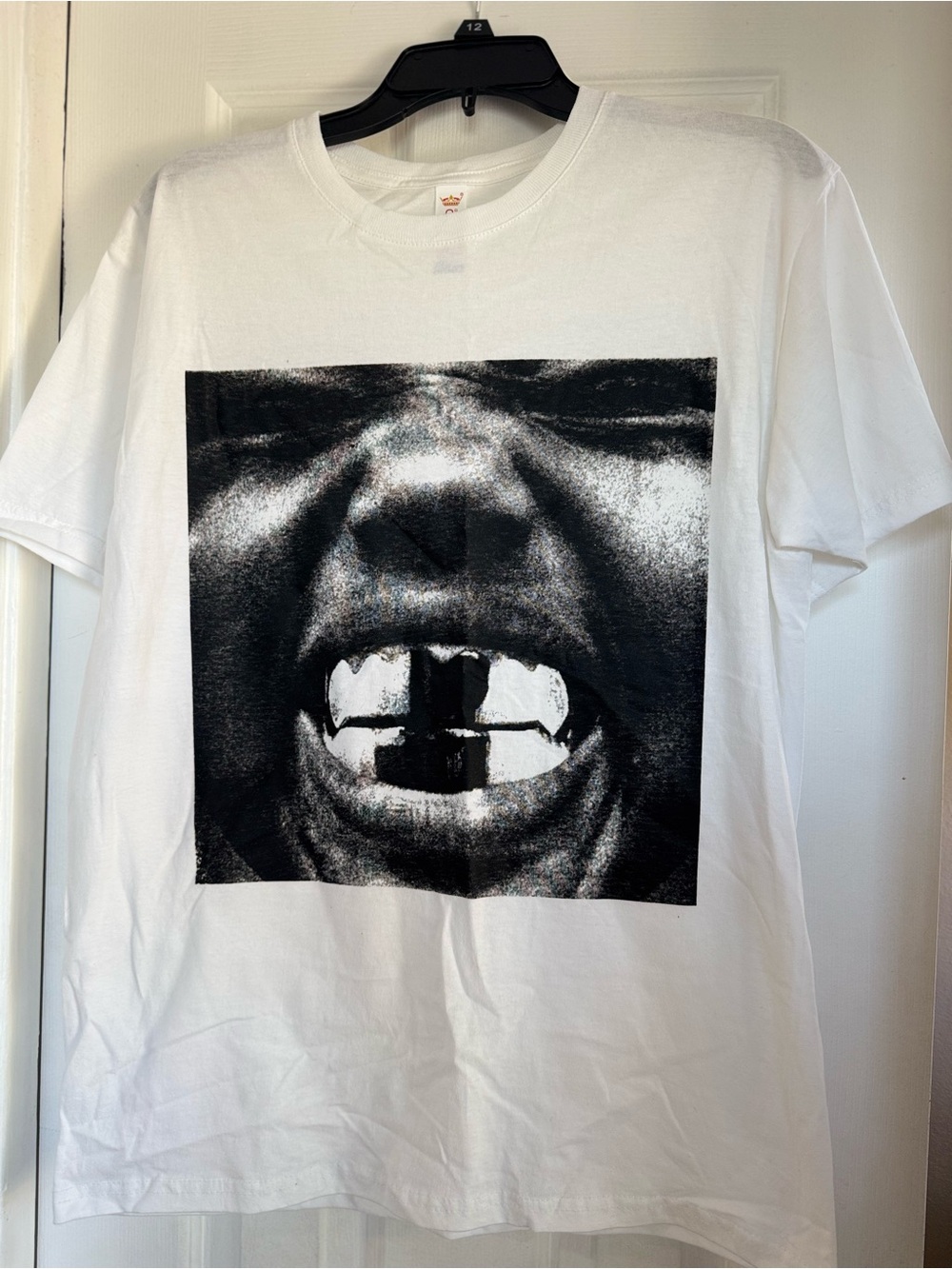 Men's Graphic Tee - White with Black Photo Print